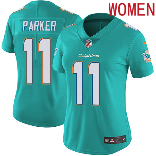 2019 Women Miami Dolphins #11 Parker green Nike Vapor Untouchable Limited NFL Jersey->women nfl jersey->Women Jersey